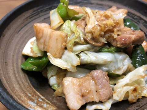 豚バラ野菜味噌炒め